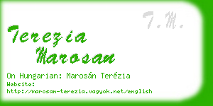 terezia marosan business card