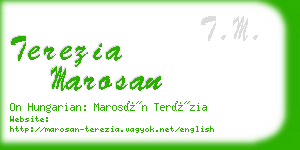 terezia marosan business card